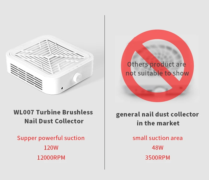 Turbine Brushless Nail Dust Remover